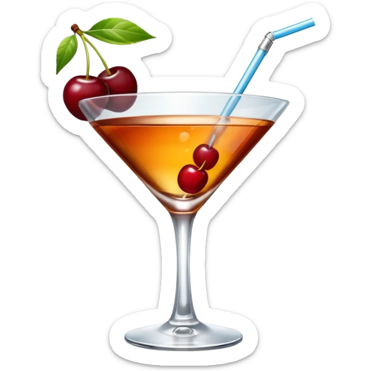 Cocette manhatan cocktail  sticker