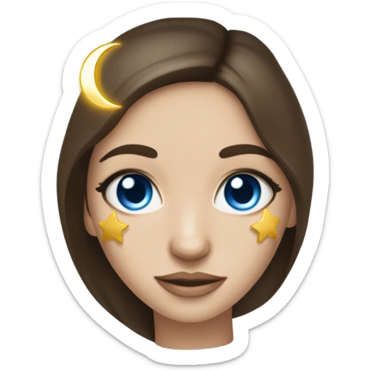 White Skin care on white freackles skin of a brunett blue eyes girl under eyes gel Gold eye patches shaped sticker