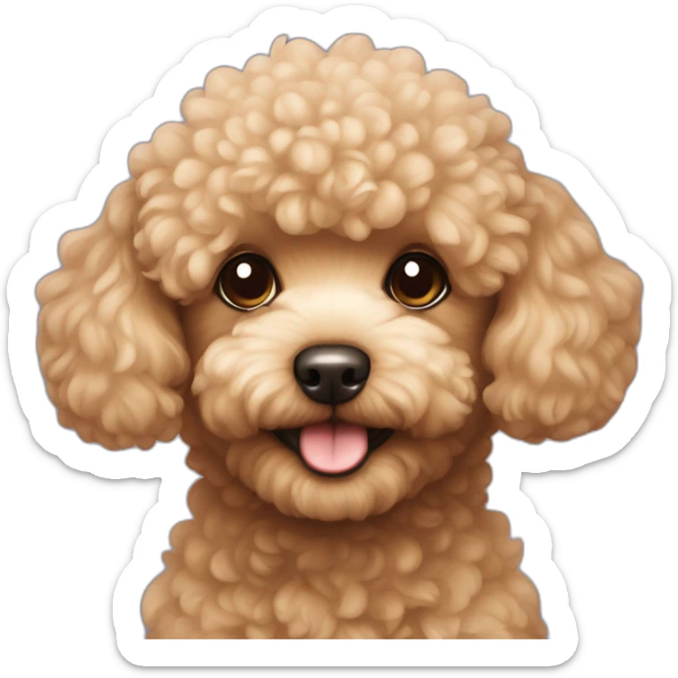Toy poodle sticker