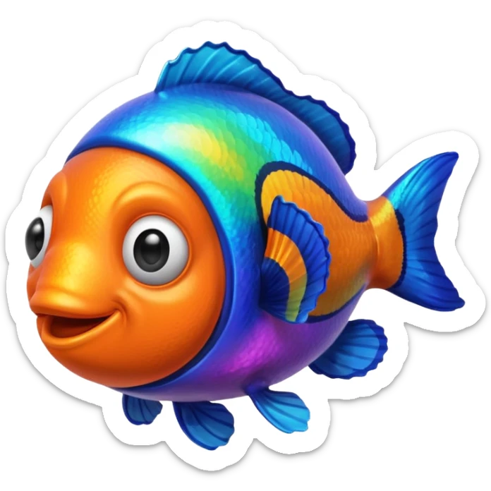 Ball of Goo of Rainbow Clownfish  sticker