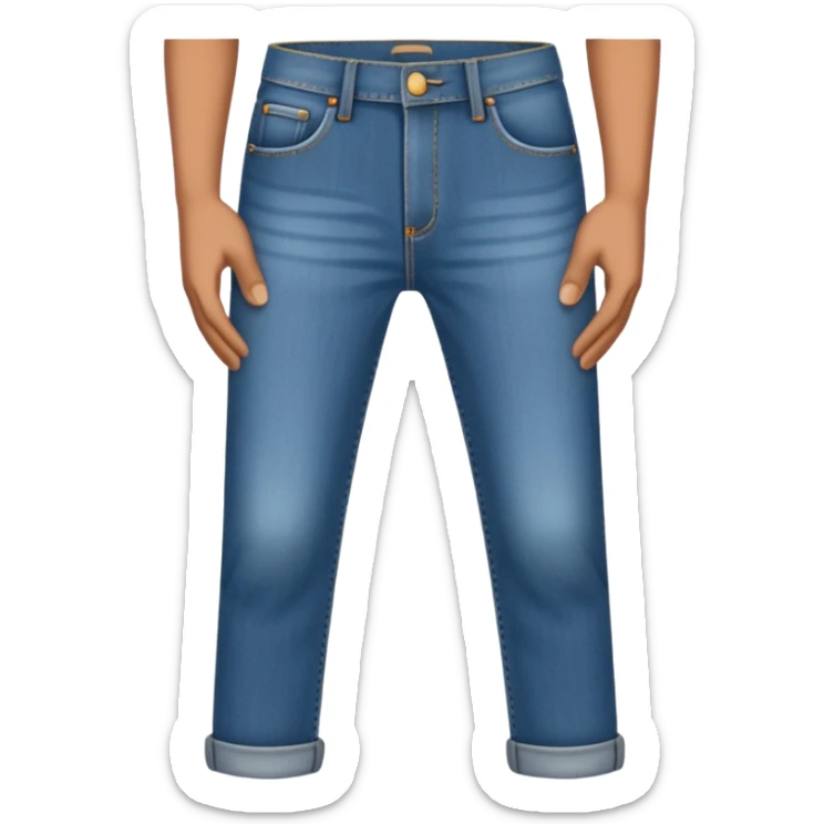 hand on pants sticker