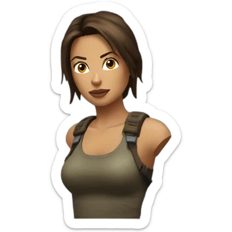 Lara Croft sticker