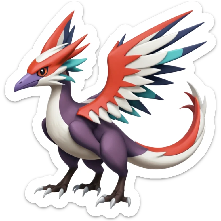  Nargacuga-Latias-Noivern-Silvally-Pokémon-Fakémon-fusion (full body) sticker