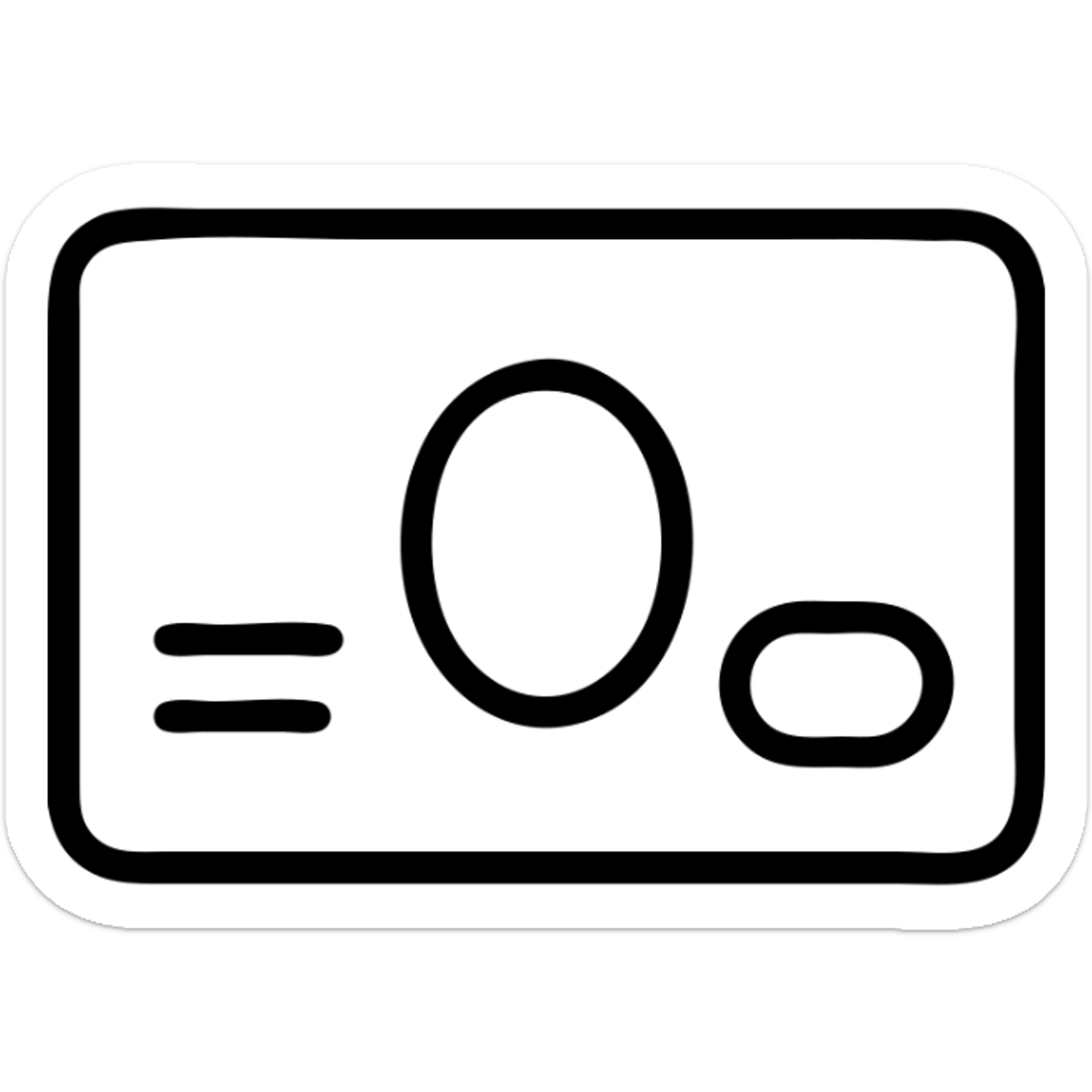 outlined icon of American Express Gold credit card with gold outline, no text sticker