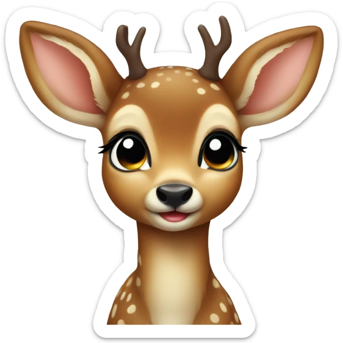Baby deer sticker