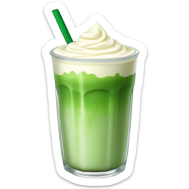 iced matcha latte  sticker