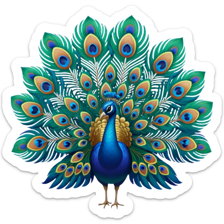 Hyperrealism, ultra detailed, vibrant Peacock Begonia, upclose view of feathers, transparent background  sticker