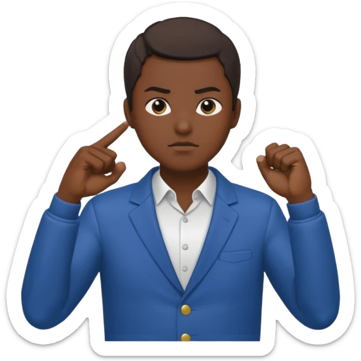 Shinzou wo sasageyo salute and fist on the chest sticker