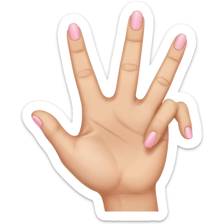 Like the middle finger flipping off emoji but with the pinky finger only (pinky finger flipping off) sticker