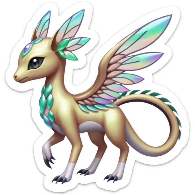 Meloetta-Vernid-Palkia-Fionbri-Pokémon-Digimon-Fakémon-fusion-hybrid-creature sticker