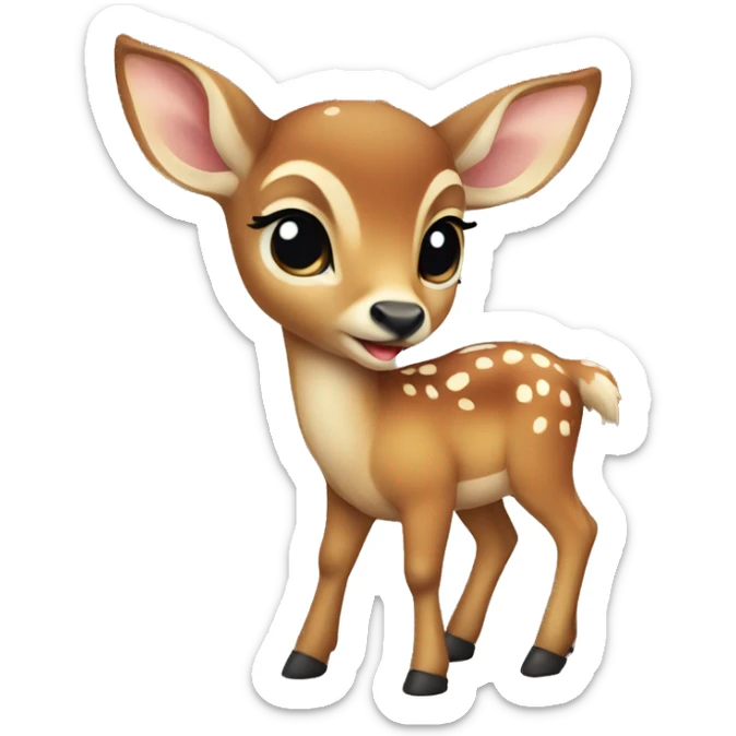 baby deer sticker