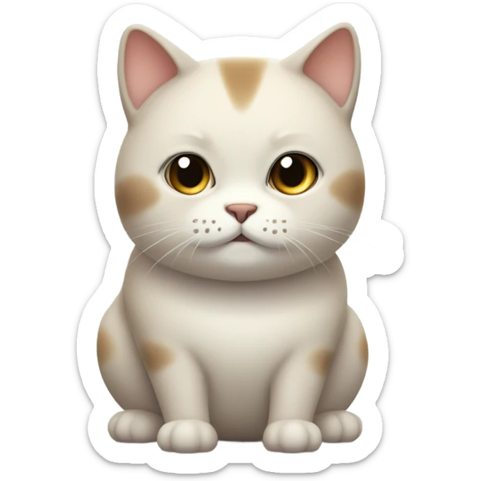 fat cat sticker