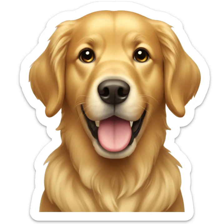 golden retriever sticker