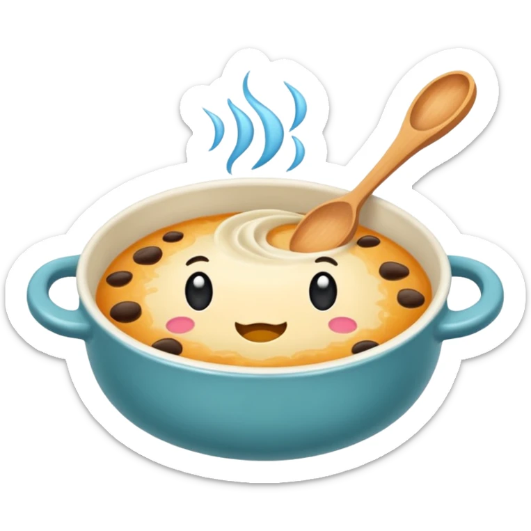 Hazme un pan de sopa l pero que la sopa esté adentro de el pan que sea como un cuenco sticker