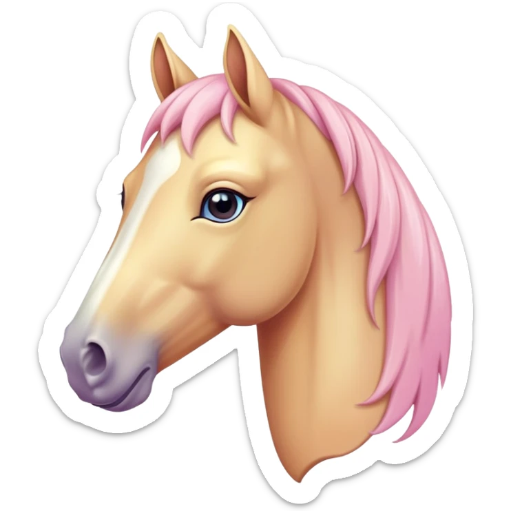Pastel horse sticker