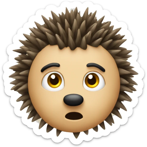knarl: Resembles a hedgehog, but is highly suspicious and repels human contact, often confused with hedgehogs. sticker