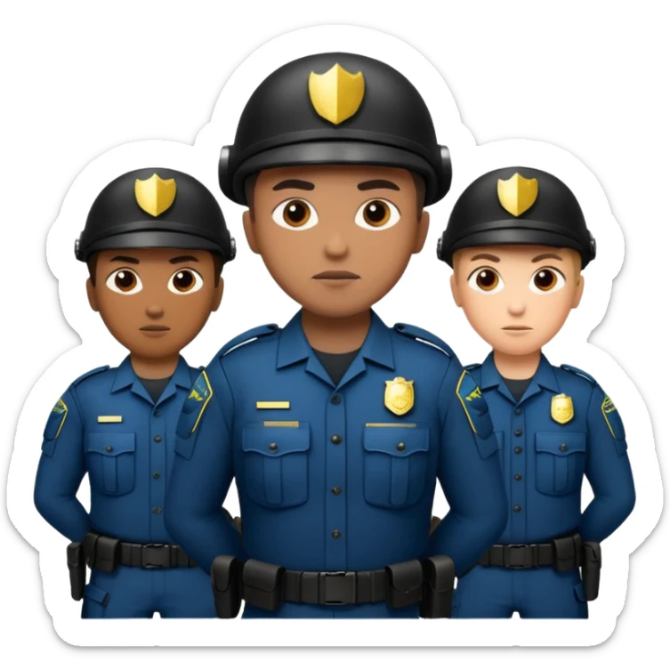 Grupo de fuerzas especiales de la policía sticker