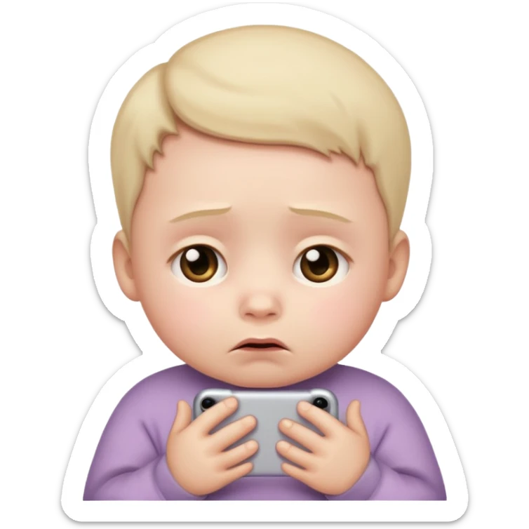 Please make an iPhone version of the baby emoticon that hurts because of the fever sticker