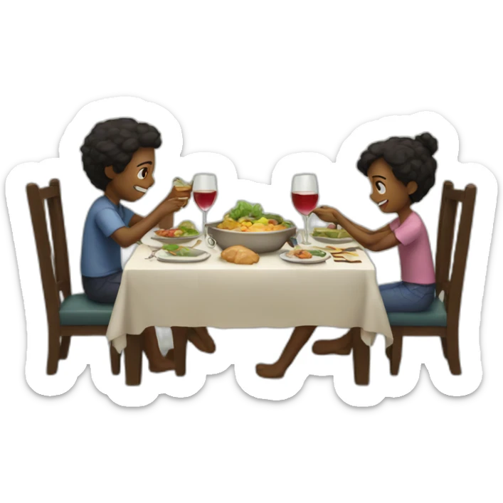 dinner time sticker