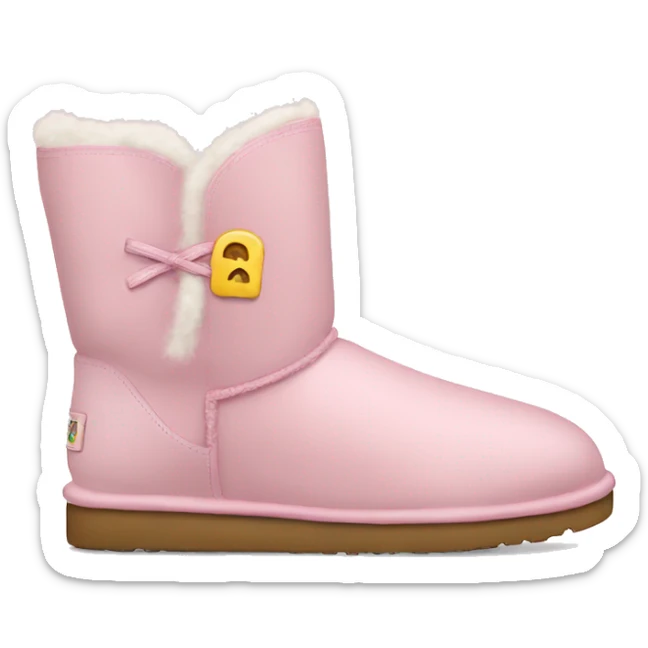 light pink uggs sticker