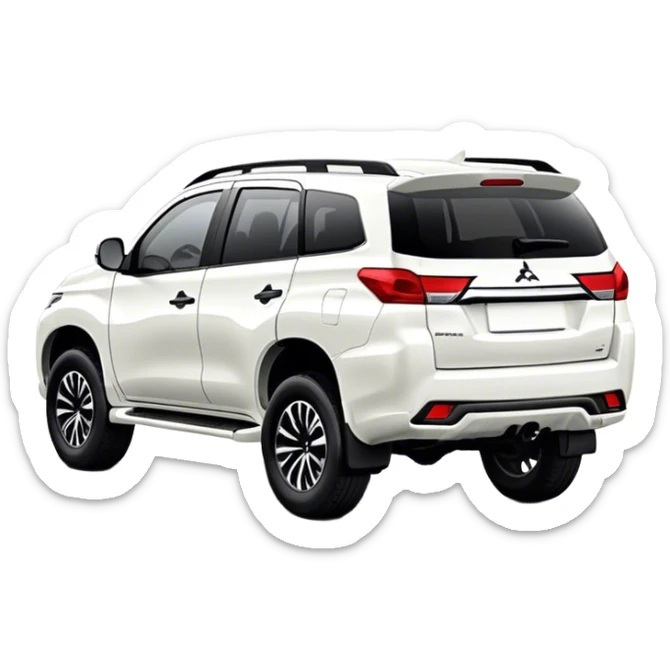 Mitsubishi Pajero sport - Mitsubishi (Model Year: 2021) (Iconic colour: White) sticker