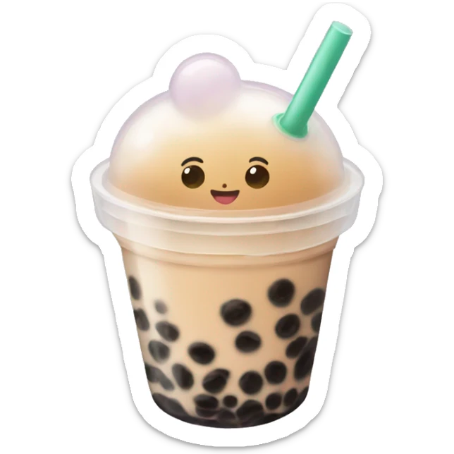 bubble tea sticker