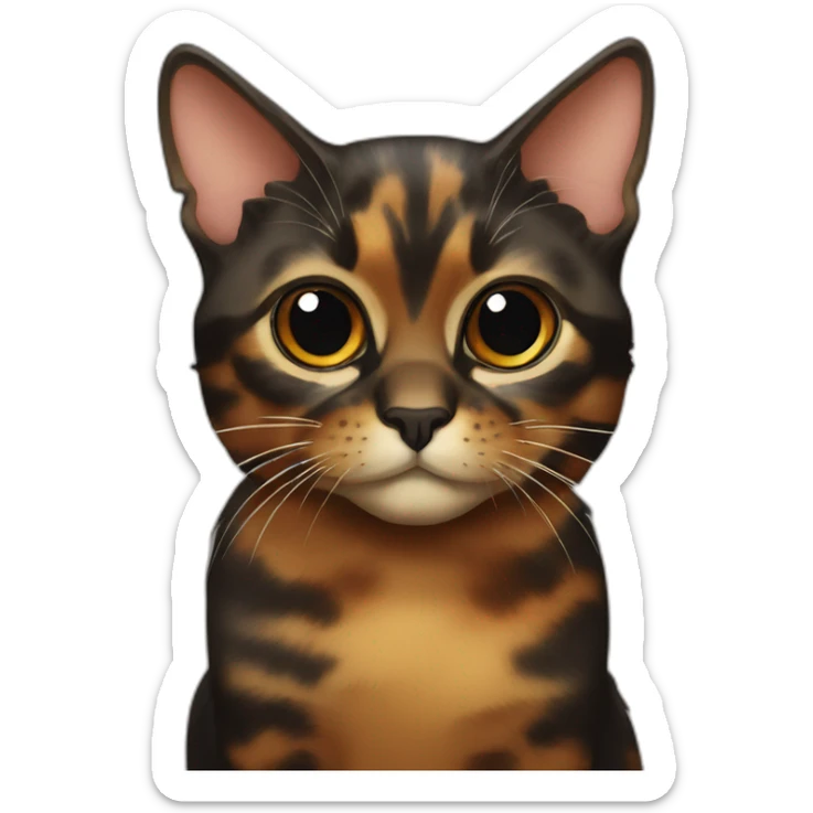 Tortoiseshell cat sticker