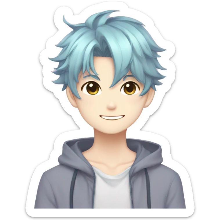 Shy Cute Attractive Sexy Gorgeous Kawaii Pastel Anime Catboy sticker