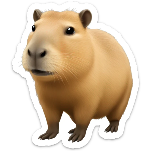 Capybara sticker