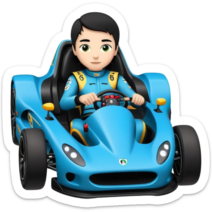 full size real-appearance electric road racing sexy CatWoman’s feminine midnight-colored tight outfit sixty’s tv show dark stealthy accurate sporty safe plush deluxe off-road pursuit drifting car jaguar accents (black hair,reclined and relaxed torso and shoulders back seating position) cross kart  sticker