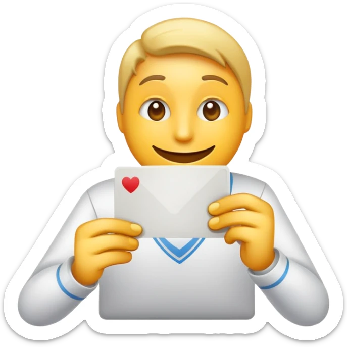 Emoji felice con la carta di credito in mano e farina sul tavolo sticker