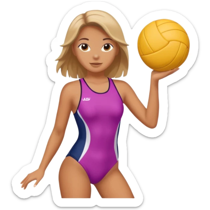 Voley pack girl summer sticker