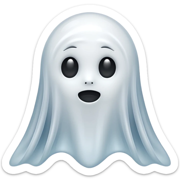 I need a spirit emoji like a ghost but very whispy and airy looking, not so emoji or fake looking make it more realistic  sticker