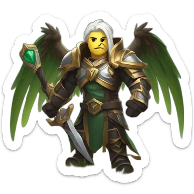 Swain league of legends qui joue au foot sticker