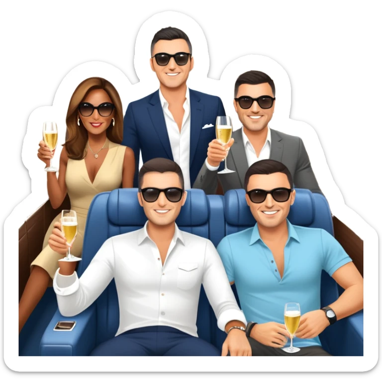 Branden Condy entrepreneur internet celebrity iman gadzhi alex hormozi Patrick bet david garyvee grant cardone on a jet celebrating WHOP ownership  sticker