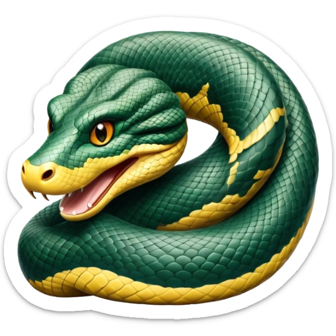 cinematic-noble-anaconda-portrait-emoji,-poised-and-imposing,-with-a-massive,-sinuous-build-draped-in-intricately-patterned-scales-and-piercing,-focused-eyes,-simplified-yet-sharp-and-sophisticated-features,-highly-detailed sticker