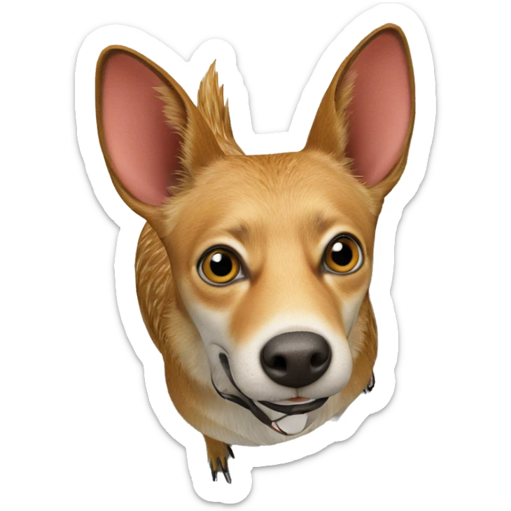 bird's eye view of wildlife sticker