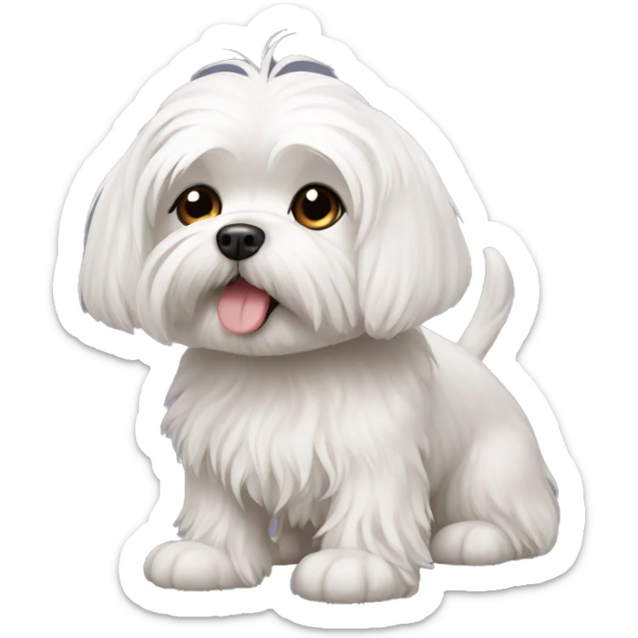 Maltese dog  sticker