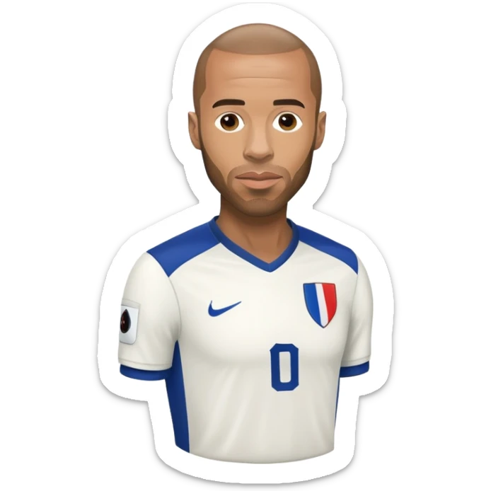 Thierry Henry iconic French footballer football theme sticker