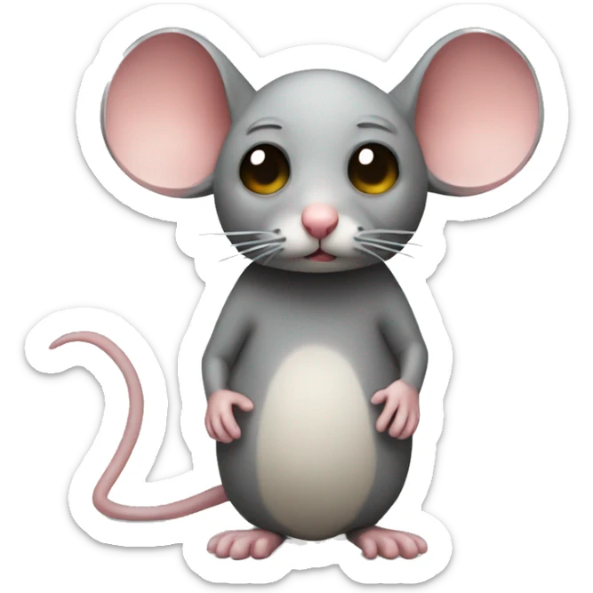 Sick mouse sticker