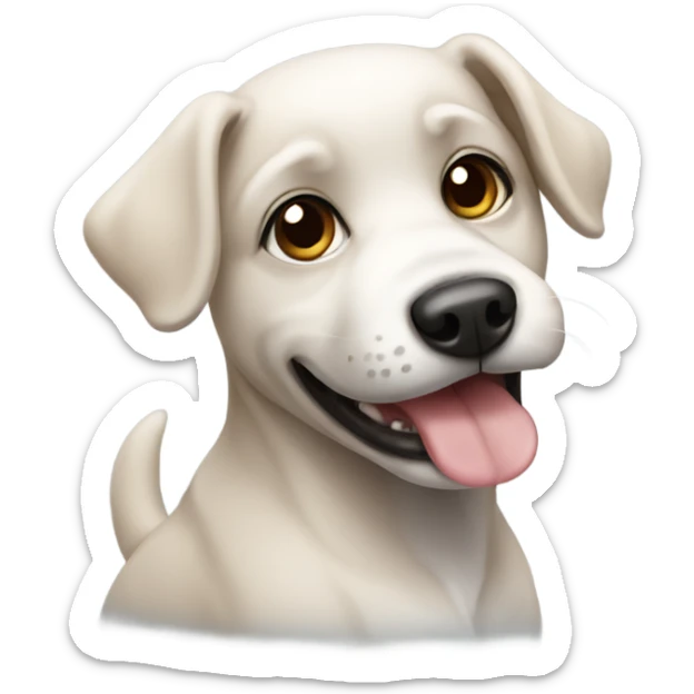 Cute dog sticker