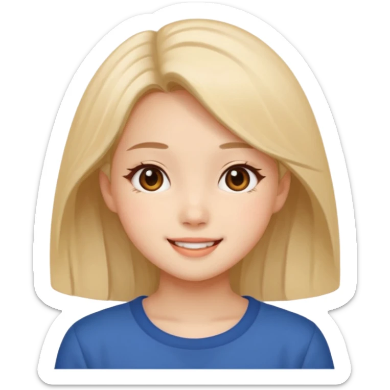 an emoji of chinese new year: 馬年大吉, 身體健康, 主恩滿溢,happy mood with a girl sticker