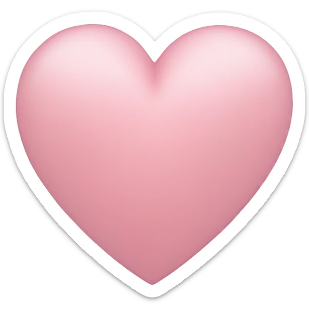 Light pink heart sticker