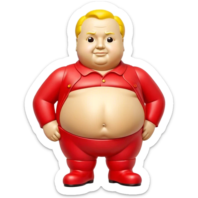 Cinematic Realistic Botero Sculpture Emoji, depicted as an exaggerated voluminous sculpture in the signature style of Fernando Botero, rendered with rich textures and vibrant artistic lighting that captures its playful grandeur. sticker