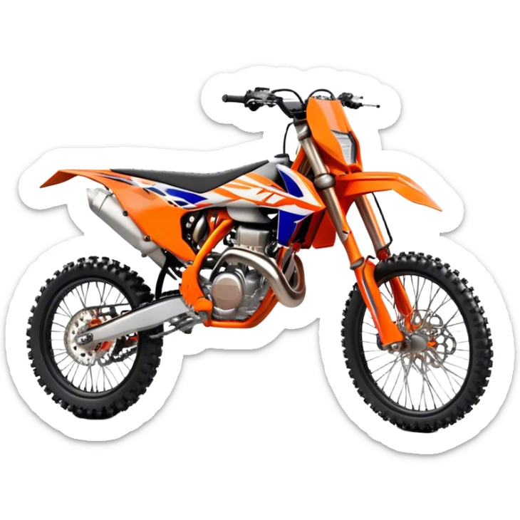 KTM Dirtbike - KTM 250 SX (Model Year: 2021) (Iconic colour: Orange) sticker
