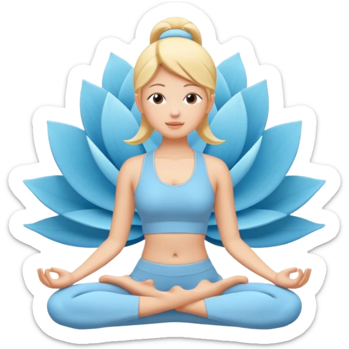 Yoga Breathing 3d Icon with color of A781F3
Make it light colro sticker