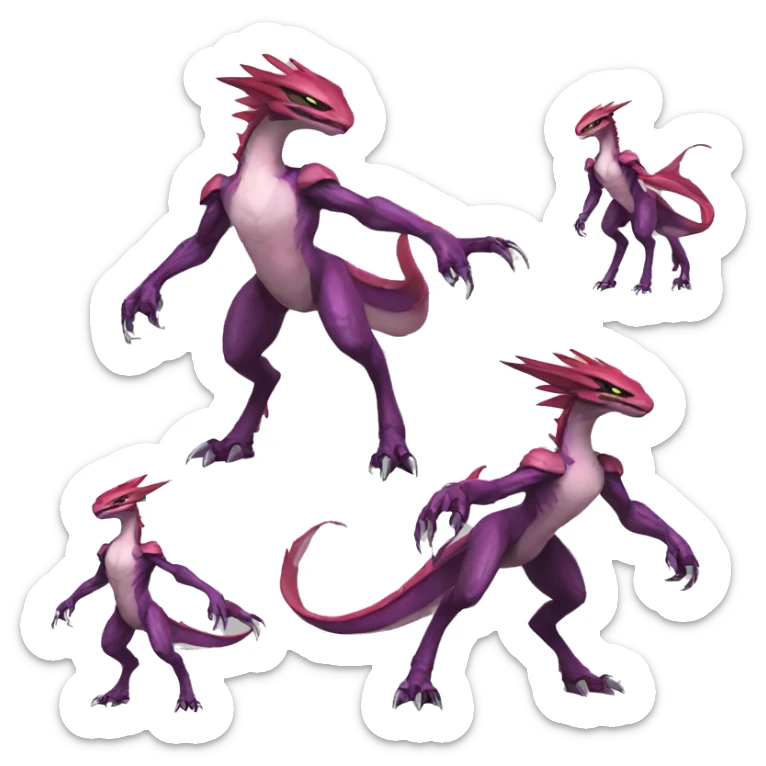 genji-genesect-raptor-dragonkin-scalie-sona-Fakémon-hybrid full body sticker