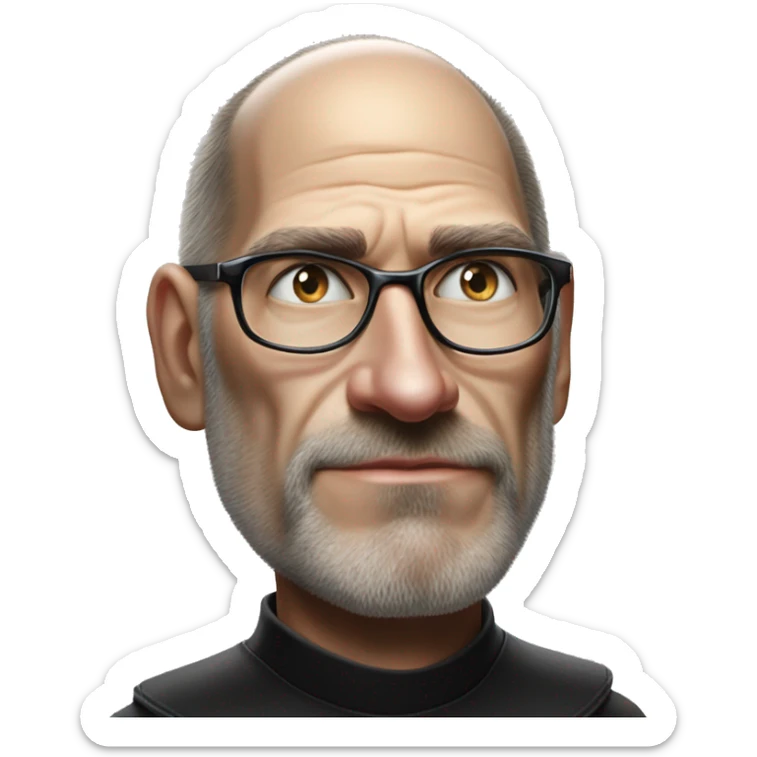 Warcraft geeky award winning Steve Jobs in Marvel Avengers style, oil paint, mysterious eyes, intricate lips, masterpiece pose, odd perspective, beautiful, desirable, logical sticker