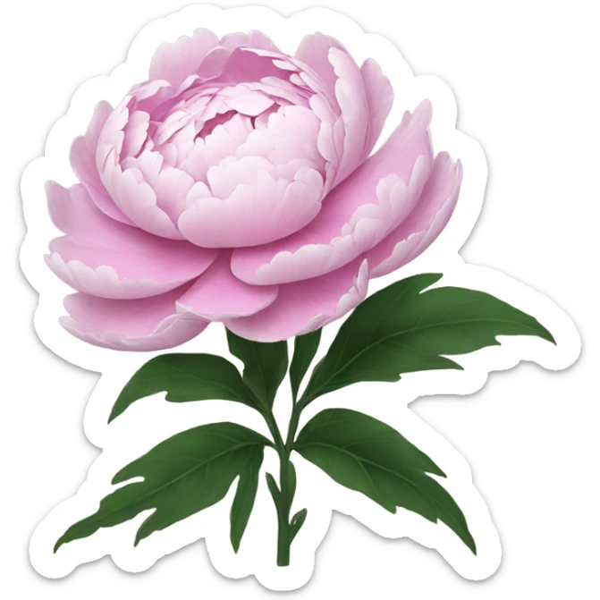 Peony sticker