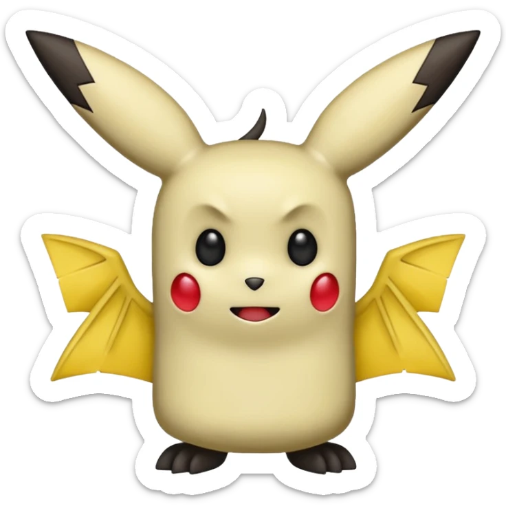 Me gustaría que hagas un emoji de un pokemon que se llama mimikuu pero que sea como el pokemon  sticker